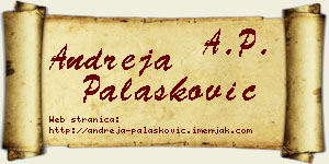 Andreja Palasković vizit kartica